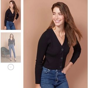 Back Cropped Cardigan